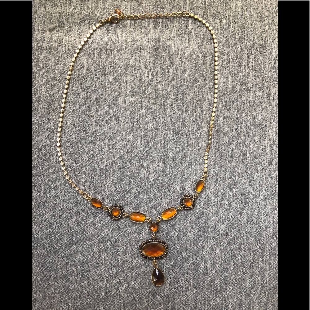 Antique style Amber Necklace - Picture 2 of 6